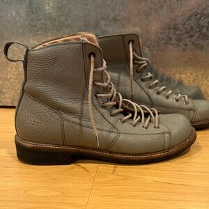 G Star Men's Gray Leather Boots 42